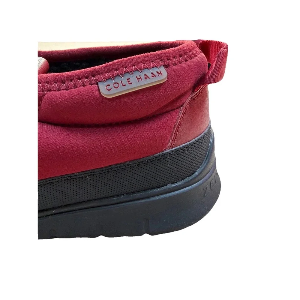 Cole Haan‎ Zerogrand Mens 8M Red Puffer Quilted Lace Up Booties C36255